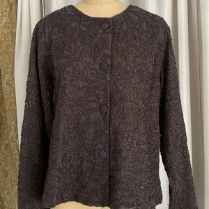 CHICO’S FUDGE BLAZER bead Embroidery